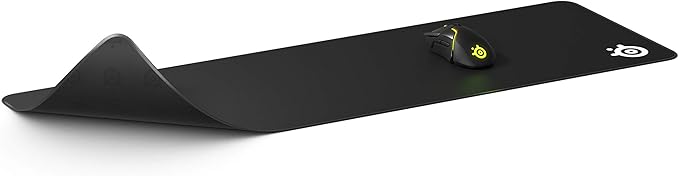 SteelSeries QcK Gaming Mouse Pad - XL Stitched Edge Cloth - Extra Durable - Sized to Cover Desks