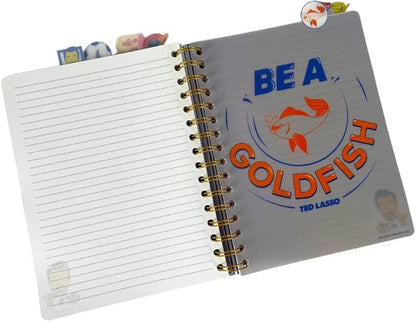 Innovative Designs Ted Lasso Tab Journal Notebook, Spiral Bound, 144 Lined Pages, 8 x 7 inches