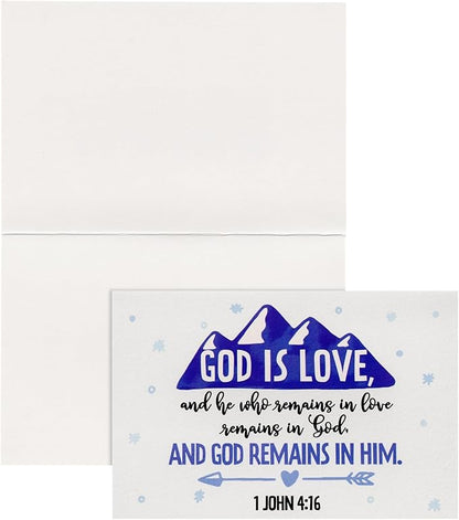 Faithful Finds 120 Pack Christian Greeting Cards Bulk with Envelopes, Religious Encouragement Scripture, 20 Inspirational Bible Verse Designs (4x6 In)