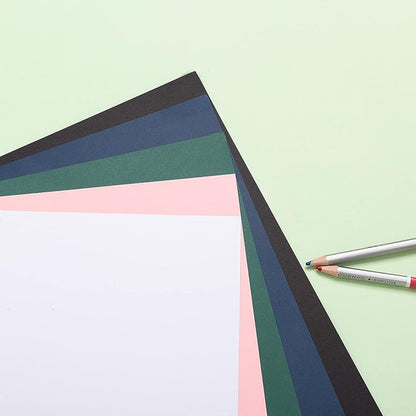 100 Pack Thick Paper Cardstock Blank Heavy Cards Stock for Invitations, Greeting Cards Making, Postcards, Photos, 250GSM Thick Paper (Black, 12x12 inches)