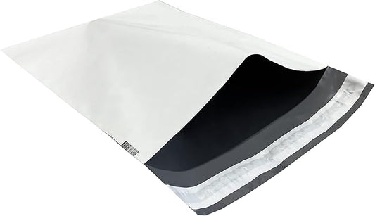 Colored Poly Mailers Pack of: Be creative with your packaging with Colored mailers (White, 9" x 12" pack of 1000)