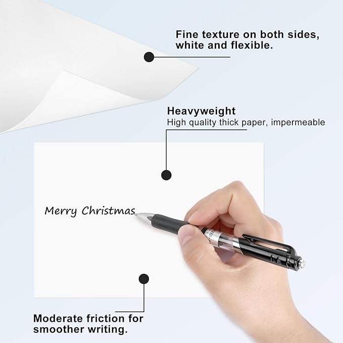 100 Sheets Cardstock 5”x 7”,Blank Card Stock 92lb/250gsm, Thick Heavy CardStock Printer Paper for Wedding Invitation, Greeting Cards Making, Postcards, Photos