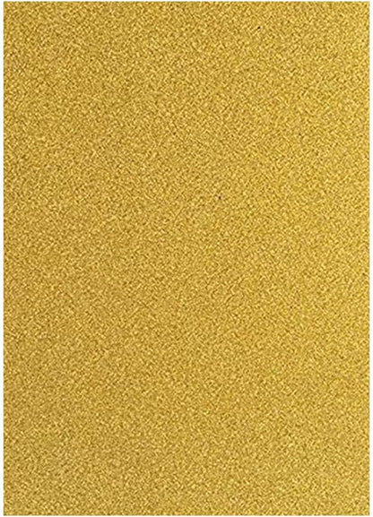 Baisunt 20 Sheets Gold Glitter Cardstock Paper for DIY Art Project, Scrapbook, Birthday Wedding Party Decoration 250GSM(8x12 In, Non Adhesive)