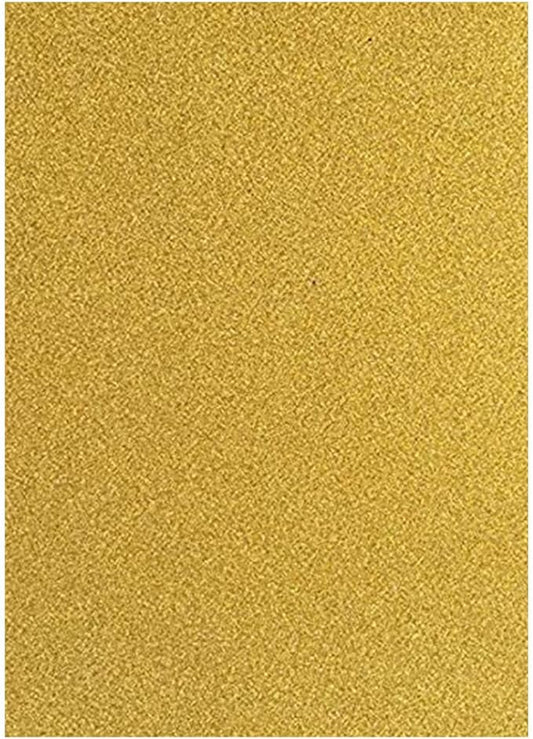 Baisunt 20 Sheets Gold Glitter Cardstock Paper for DIY Art Project, Scrapbook, Birthday Wedding Party Decoration 250GSM(8x12 In, Non Adhesive)