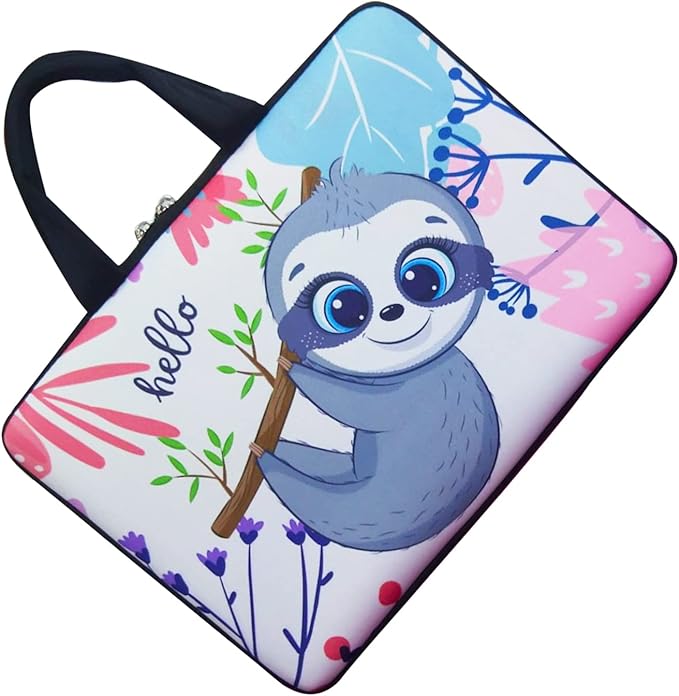 11 11.6 12 12.5 inch Laptop Carrying Bag Chromebook Case Notebook for Apple MacBook Air Samsung HP DELL Lenovo Asus (Sloth)