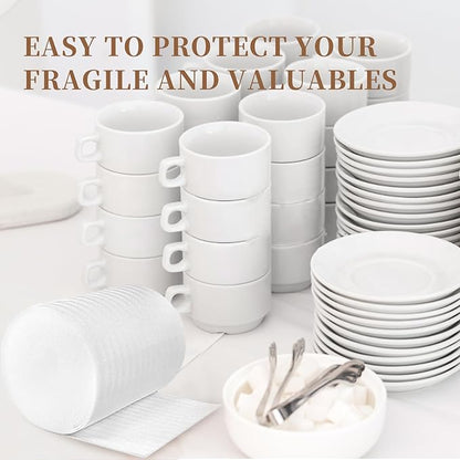 Moving Supplies, 14'' Wide X 160' Length Foam Wrap Roll, Packing Supplies for Packing, Moving, Fragile Articles, Furniture, Transportation Packaging, Including 60 Fragile Stickers.