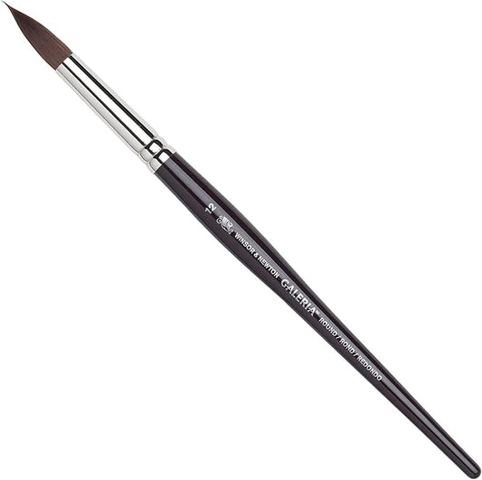 Winsor & Newton Galeria Round Short Handle Brush, Size 12