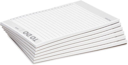 Paper Junkie 6 Pack To Do List Notepads, Daily Reminder Checklist (8.5 x 5.5 In, 60 Sheets Each)