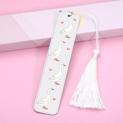 Funny Bookmarks, Cute Book Marks for Reading, Cute Silly Goose for Teen Girls Boys, Back to School Supplies Book Accessories Birthday Christmas
