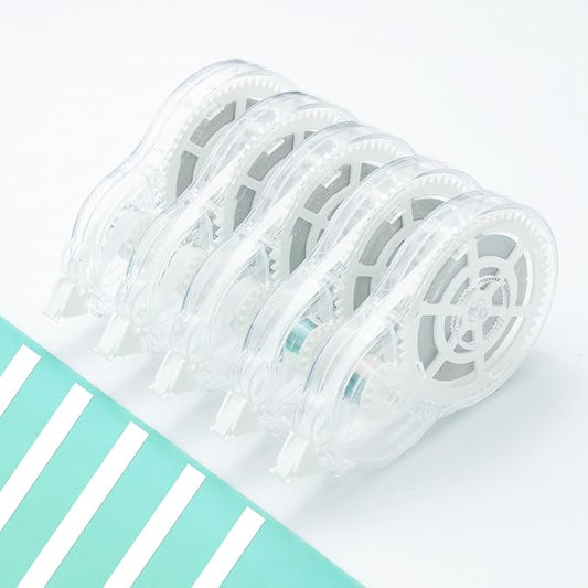 M&G 5 pack Correction Tape，131.2 Feet correction tape, Total 656FT/200M, Easy to Use Applicator for Instant Corrections, Study Supplies and Office Products