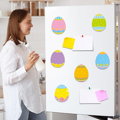 30 Pack Easter Egg Sticky Notes - 600 Sheets Spring Easter Sticky Note Pads for Kids Easter Gift Party Favor Message Reminder Studying School Office