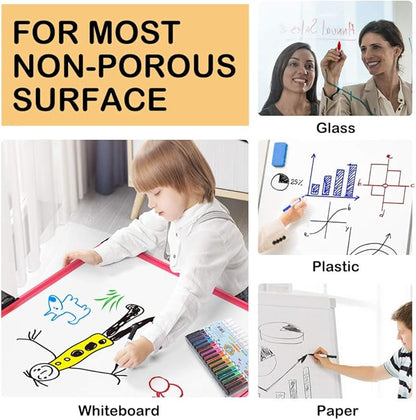 Shuttle Art Dry Erase Markers, 15 Colors Magnetic Whiteboard Markers with Erase,Fine Point Perfect For Writing on Whiteboards, Dry-Erase Boards,Mirrors for School Office Home