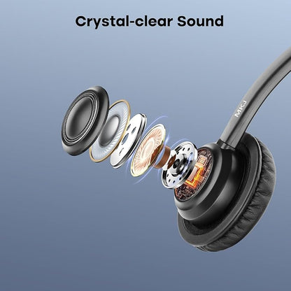 MKJ Telephone Headset with Microphone Noise Canceling Corded RJ9 Dual Ear Cisco Headset for Cisco Landline Phone CP-7821 CP-7841 7931G 7940 7942G 7945G 7960 7962G 7965G 7970 8841 8865 8961 9951