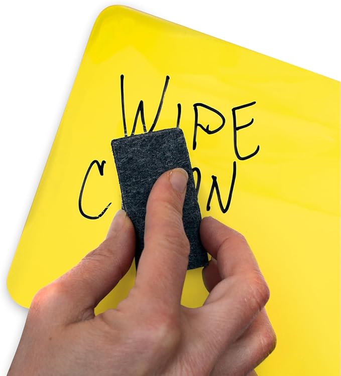 Trainers Warehouse Briteboards: Premium Set of 10 Fluorescent Dry-Erase Response Boards | Versatile, Colorful Paddles for Icebreakers, Voting & More | Perfect for Classrooms & Meetings (5.9" x 7.75")