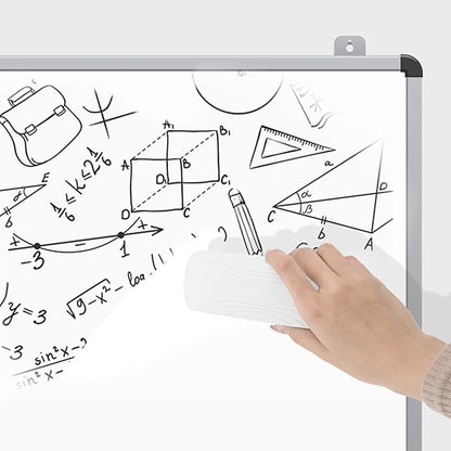 Ddaowanx Whiteboard Eraser, Magnetic Dry Erase Eraser, Glass Board Eraser,School and Office Supplies, Pack of 2 (White)