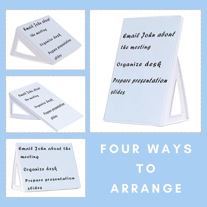 Desktop Dry Erase Board, Small Whiteboard with Stand, A5 Size 8.3 x 5.8 Inches with A Dry Erase Marker