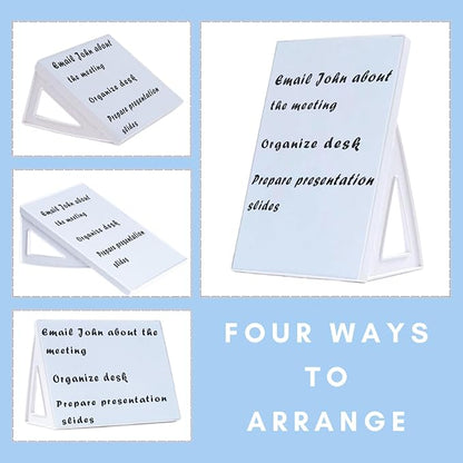 Desktop Dry Erase Board, Small Whiteboard with Stand, A5 Size 8.3 x 5.8 Inches with A Dry Erase Marker