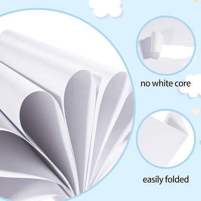 30 Sheets White Cardstock Paper 8.2 x 11.6, 230gsm/85lb Card Stock Paper for Scrapbook, Craft, Cards Making, Menus, Invitations