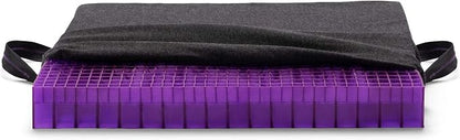 Purple Double Seat Cushion | Pressure Reducing Grid Designed for Ultimate Comfort | Designed for Office Chairs | Made in The USA