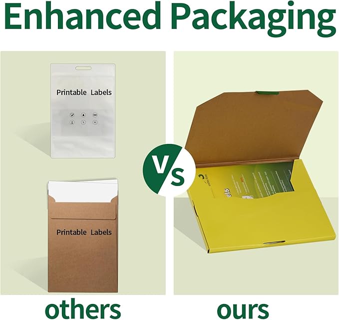 Half Sheet Shipping Labels,40 Sheets,5.5"×8.5",2 per Sheet,Mailing Label for Laser & Inkjet Printer Labels,Large Labels,Matte White Large Label Stickers,Half Page Labels,Letter Size