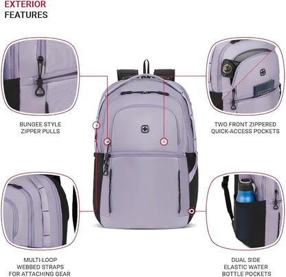 SwissGear Versa, Lavender Grey, 17.75-Inch