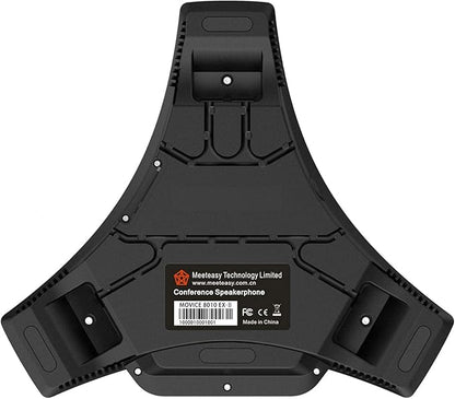 MVOICE8010EX-B Conference Speaker Microphone, 360° &16ft Voice Pickup Range/Noise Reduction/Echo Cancellation/USB Bluetooth Speakerphone w/2 Expandable Mic for 12 People Big Meeting Room