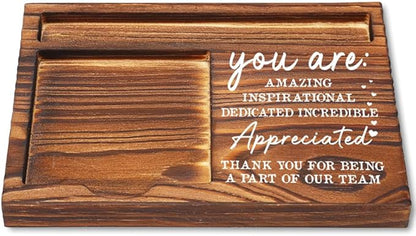 Appreciation Sticky Note Holder, Thank You Appreciation Gifts for Leader Coworker Nurse Social Worker HR Psychologist, Inspirational Quote for Desk Self-Stick Note Pad Holders YB357