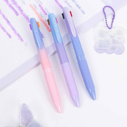 COLNK 4 Colors Ballpoint Pens in 1,Multicolor Ballpoint Pen Assorted Ink Colors,4-in-1 Colored Pens 0.7 Ballpoint for Journaling and Organizing,3 Counts-12 ink colors