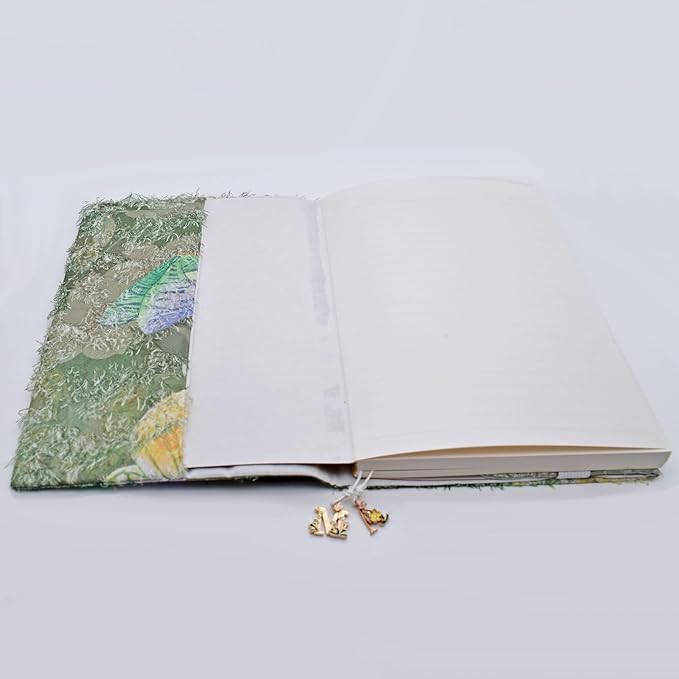 BLBMH Butterfly Book Covers for Paperbacks Adjustable Fabric Book Sleeve Cover Protector Fit for 5.5x8.5 inch Hardcover Softcover Book Novels Notebook Bible - Green