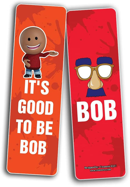 Creanoso Funny BOB (be Like bob) Bookmarks (5-Sets X 6 Cards) – Daily Inspirational Card Set – Interesting Book Page Clippers – Great Gifts for Adults and Professionals