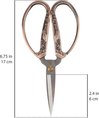 JubileeYarn Classic Chinese Small Embroidery Craft Scissors - Copper - 3 Scissors