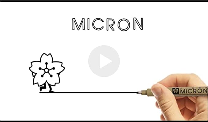 SAKURA Pigma Micron Fineliner Pens - Archival Black Ink Pens - Pens for Writing, Drawing, or Journaling - Assorted Point Sizes - 10 Pack