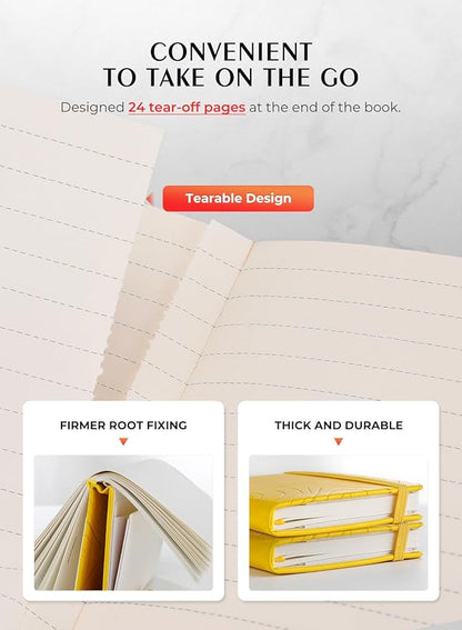 AISBUGUR Pocket Notebook, Small Notebook, 2-Pack Total 320 Pages,3.7" x 5.7" Pocket Notebook (2 Pack, Yellow)