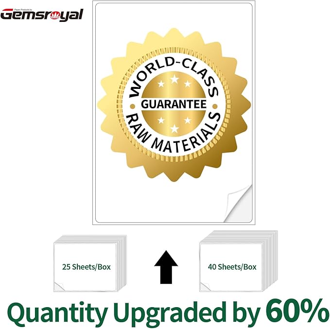 2.5 Inch Round Labels Printable,40 Sheets,12 Circles per Sheet,Matte Circle Stickers for Laser/Inkjet Printers,Round Stickers 2.5",2.5 Circle Labels, Letter Size