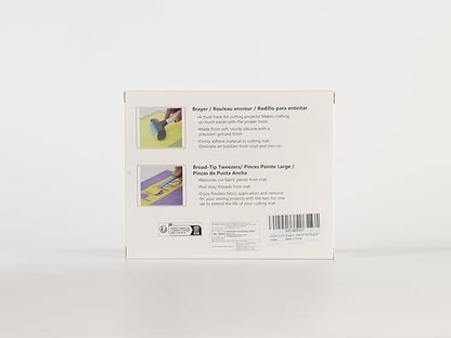 AOOIIN Rubber Brayer Roller & Mat Tweezers Remover Tool Set Craft Stamping Brayers for Cricut/Silhouette/Brother and Printmaking