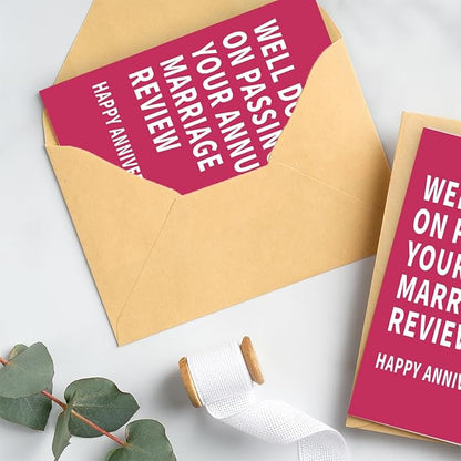 Anniversary Card to Husband | Funny Anniversary Card & Gifts for Women, Men, Husband, Wife, Him, and Her | Happy