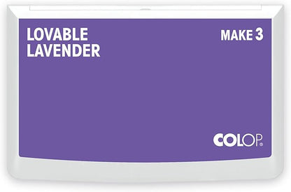 COLOP Make Series, Ink Stamp Pads, with Non-Toxic Premium Ink, Water-Based Acid-Free (Lovable Lavender, Make 3-3-1/2" x 6-1/4")