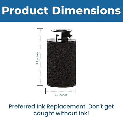 Perco Ink Roll for Monarch 1131 and 1136 Price and Date Guns - Pack of 4 Replacement Inkers for Monarch 1131 and 1136 Labelers - Easy to Load, Premium, Clear & Bold Prints - Made in USA