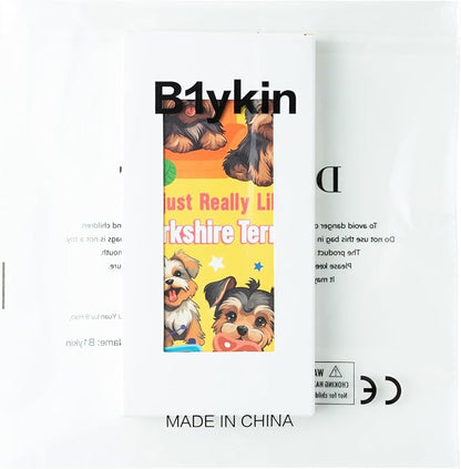 B1ykin Sticky Notes Set - Cartoon Theme Cute Self-Stick Notes Pad Teacher Appreciation Gifts， Self-Adhesive Writing Memo Pages Sticky to Do Notepad for Kids Employee School Office (Yorkshire Terrier)