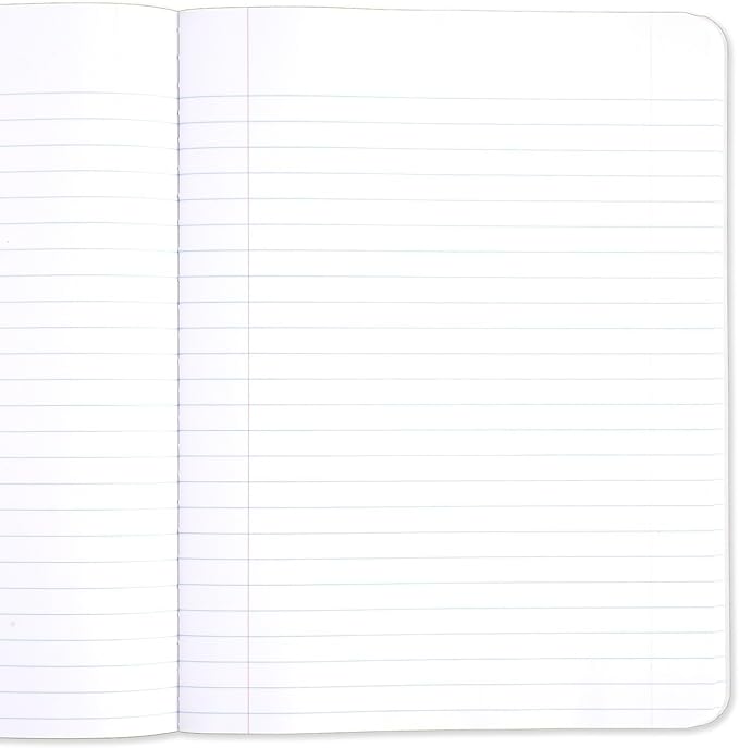 Mead Composition Notebooks, 12 Pack, Wide Ruled Paper, 9-3/4" x 7-1/2", 100 Sheets per Comp Book, Black Marble (72936)