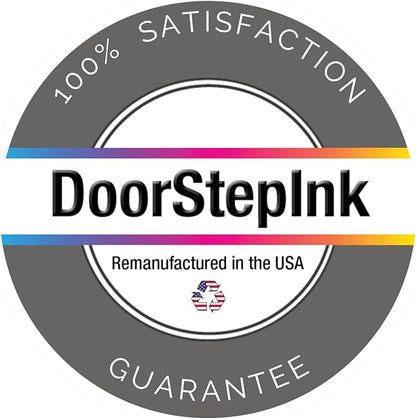 DoorStepInk Remanufactured in The USA Ink Cartridge Replacements for HP 60XL 60 XL Black and Color for PhotoSmart C4780 C4795 C4680 C4650 D110 D110a DeskJet F4480 F4280 F4580 D2530 D2545 Envy 100 111