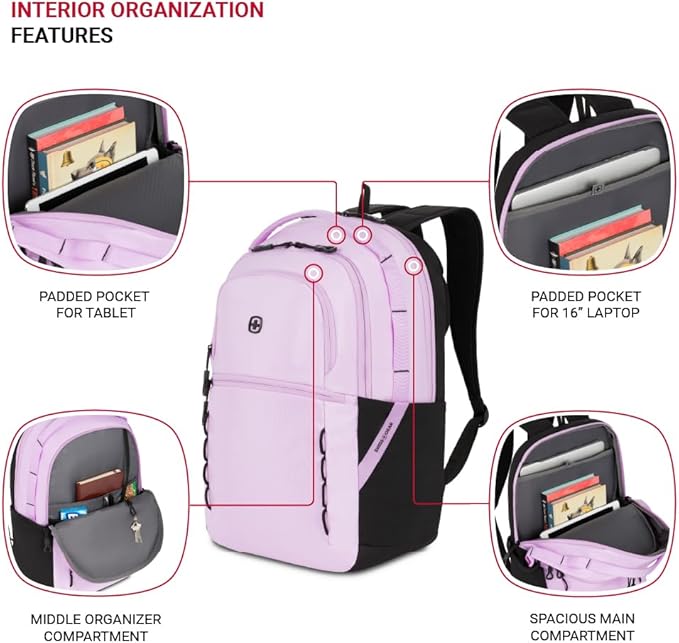 SwissGear Versa, Pastel Lilac, 17.75-Inch