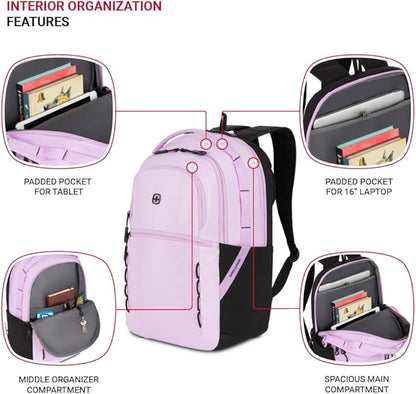 SwissGear Versa, Pastel Lilac, 17.75-Inch