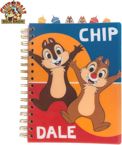 Innovative Designs Disney Chip and Dale Tab Journal Notebook, Spiral Bound, 144 Lined Pages, 8 x 7