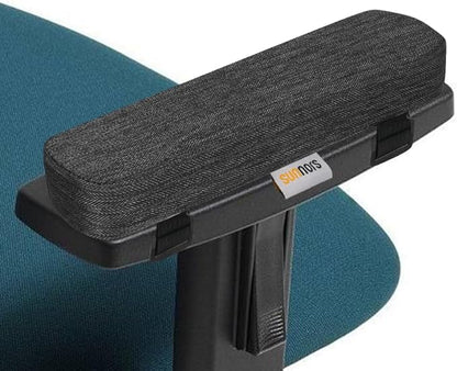 Memory Foam Office Chair Armrest Pads, Comfy Desk Chair Arm Rest Cover for Elbows and Forearms Pressure Relief(Set of 2)