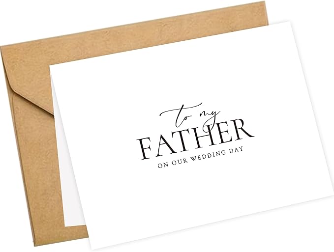 LADY&HOME To My Father on Wedding Day Card