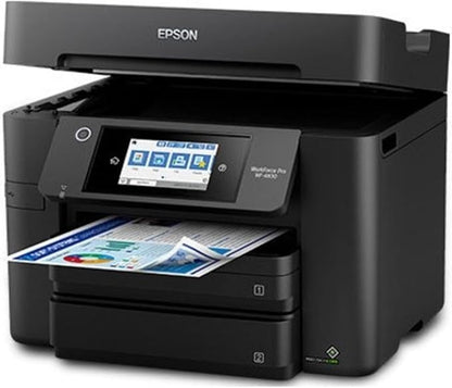 Epson Workforce Pro WF-4830 Wireless All-in-One Printer with Auto 2-Sided Print, Copy, Scan and Fax, 50-Page ADF, 500-sheet Paper Capacity, and 4.3" Color Touchscreen, Works with Alexa, Black, Large