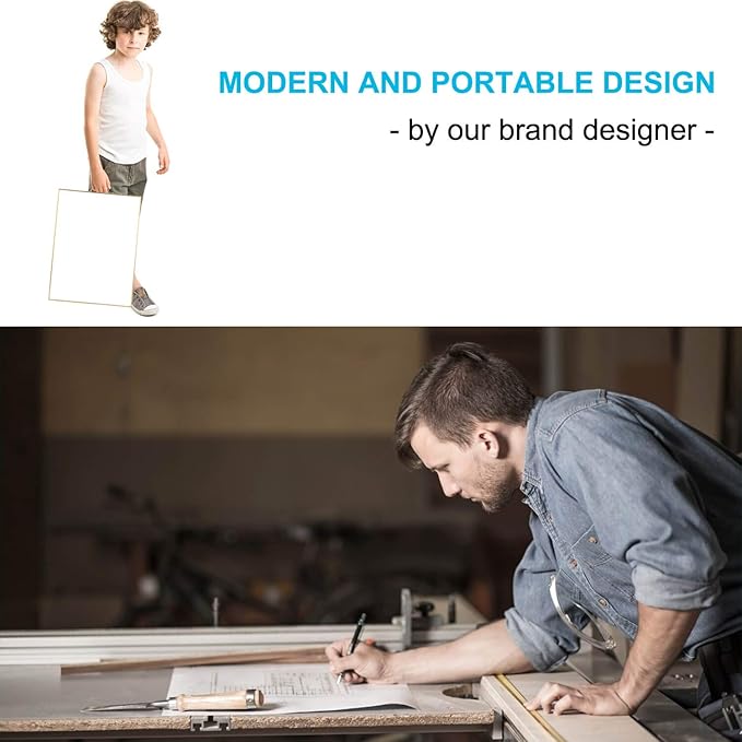 Small Whiteboard Cork-Board Combination for Wall - 24" x 16" Portable Aluminum Frame Magnetic Dry Erse Board with Holder, 1 Pack Mini Bulletin Cork Board & 1 Pack Whiteboard for School, Office, Home