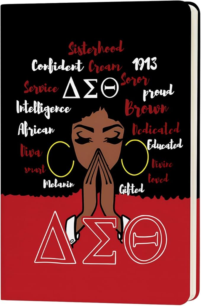 AKA Sorority Gift Leather Notebook for Women Girls Pink and Green Greek Sorority Journal Notebook Sisterhood Graduation Gift (5)