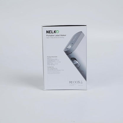 Nelko Label Maker Machine with Tape, P21 Bluetooth Label Printer, Wireless Mini Label Makers with Multiple Templates for Organizing Office Home, Green